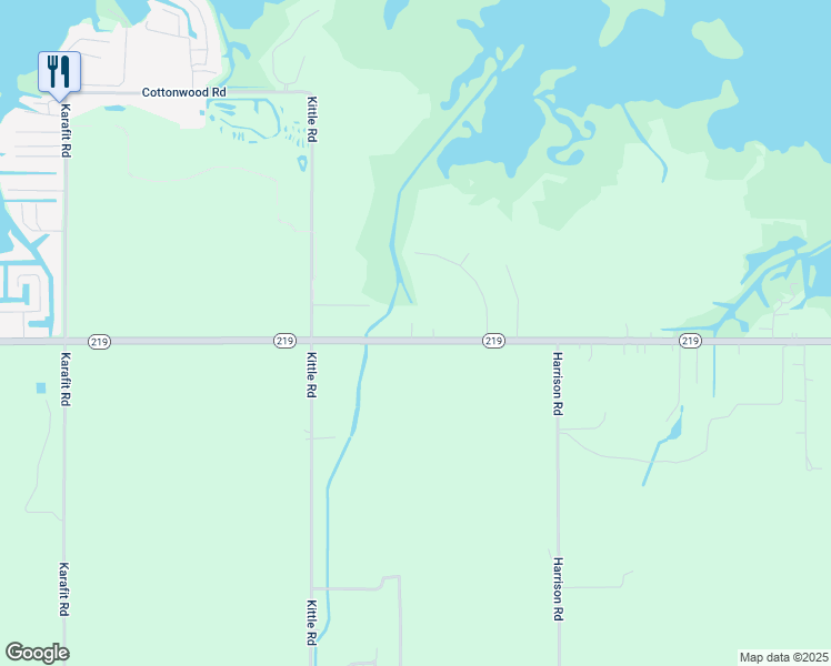 map of restaurants, bars, coffee shops, grocery stores, and more near 7353 Ohio 219 in Celina