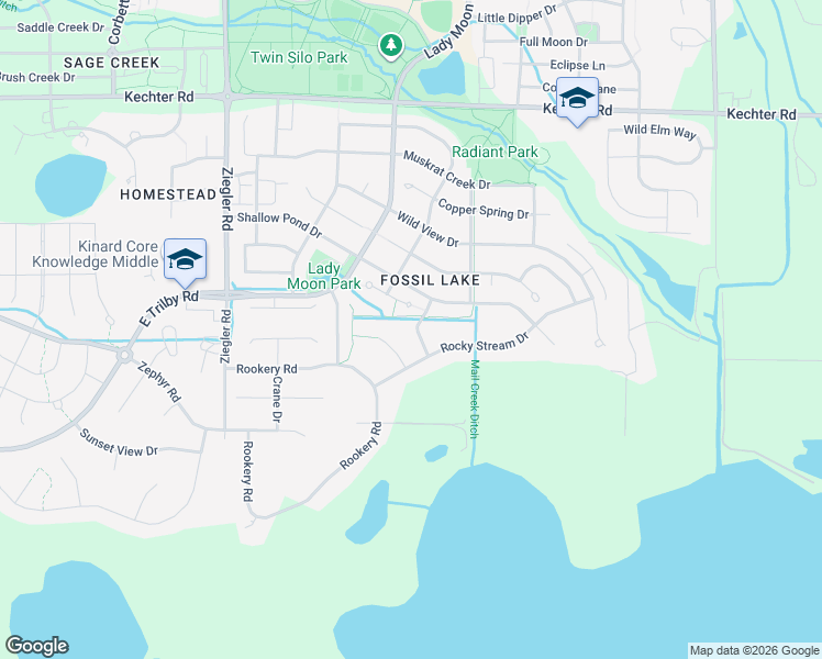 map of restaurants, bars, coffee shops, grocery stores, and more near 6015 Snowy Creek Drive in Fort Collins