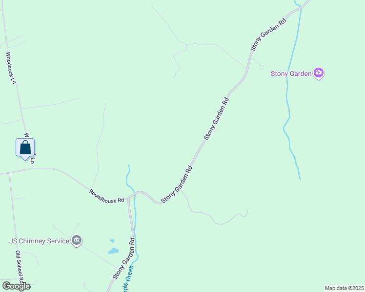 map of restaurants, bars, coffee shops, grocery stores, and more near 1785 Stony Garden Road in Kintnersville