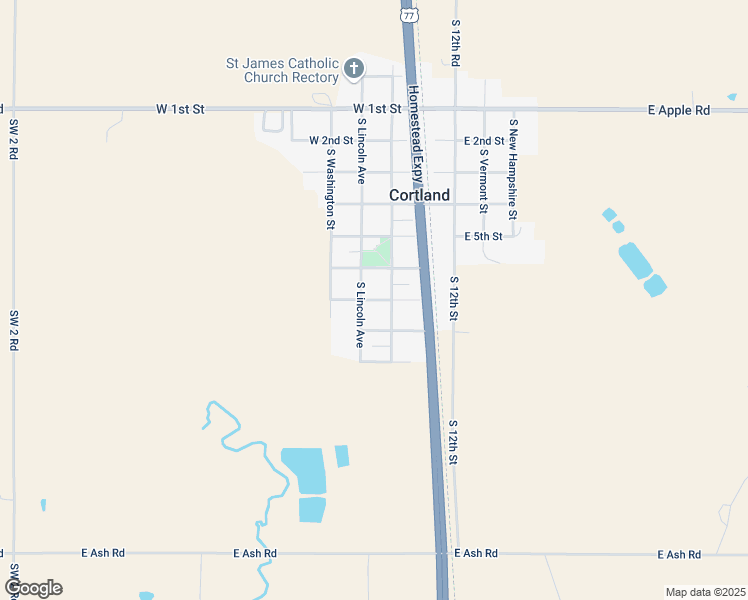 map of restaurants, bars, coffee shops, grocery stores, and more near 350 West 7th Street in Cortland