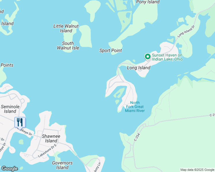 map of restaurants, bars, coffee shops, grocery stores, and more near 9308 Oak Ridge Avenue in Belle Center