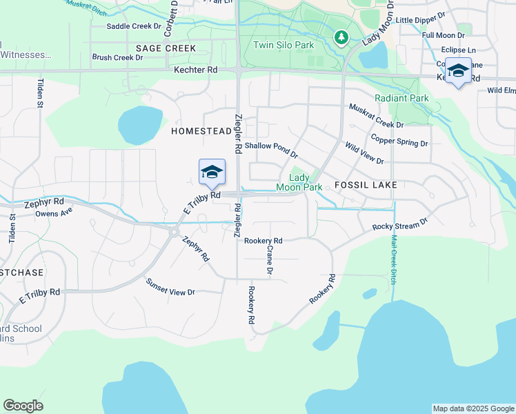 map of restaurants, bars, coffee shops, grocery stores, and more near 3239 Kingfisher Court in Fort Collins