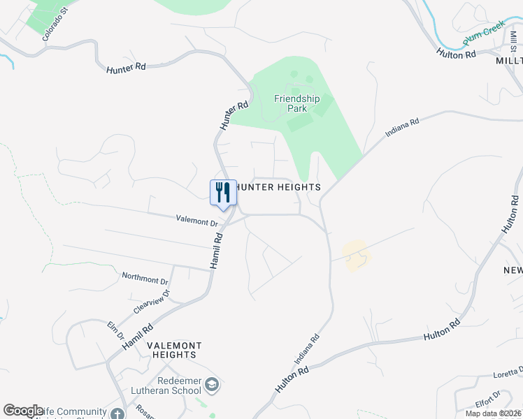 map of restaurants, bars, coffee shops, grocery stores, and more near 1127 Hamil Road in Verona