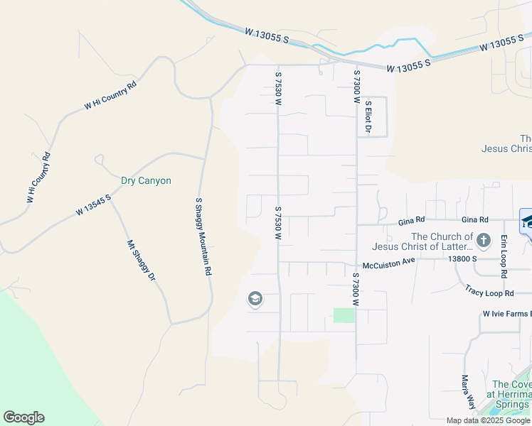 map of restaurants, bars, coffee shops, grocery stores, and more near 13673 South Peacekeeper Drive in Herriman