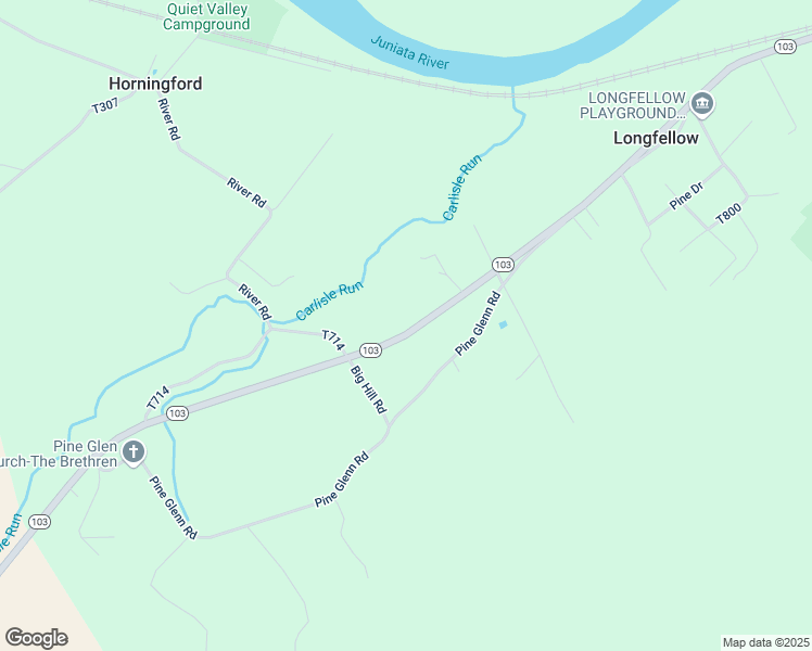 map of restaurants, bars, coffee shops, grocery stores, and more near 1823 Pennsylvania 103 in Lewistown