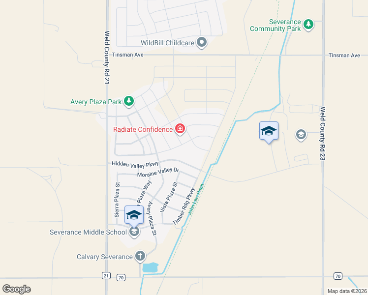 map of restaurants, bars, coffee shops, grocery stores, and more near 1333 Copeland Falls Road in Severance