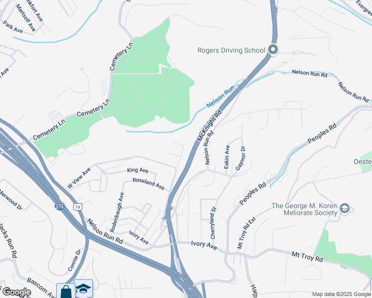 map of restaurants, bars, coffee shops, grocery stores, and more near 351 Bepler Avenue in Pittsburgh