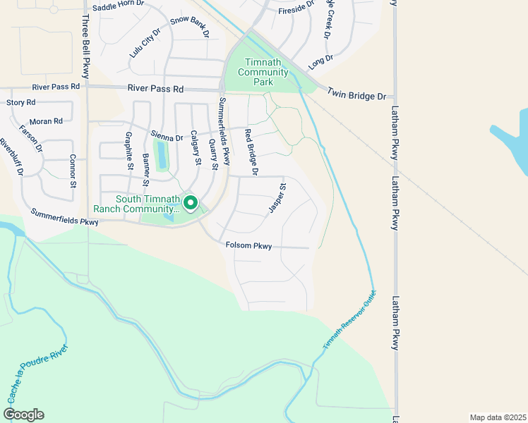 map of restaurants, bars, coffee shops, grocery stores, and more near 6818 Spring Rain Road in Timnath