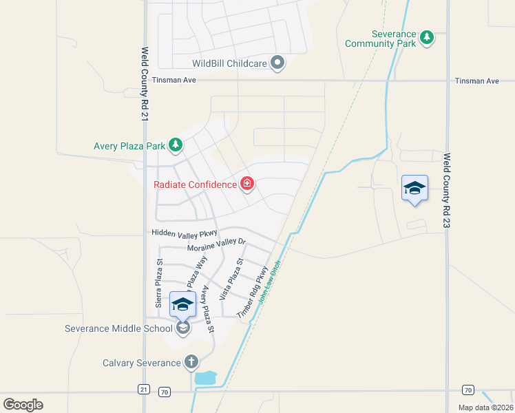 map of restaurants, bars, coffee shops, grocery stores, and more near 1333 Copeland Falls Road in Severance