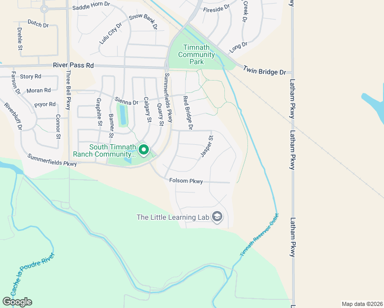 map of restaurants, bars, coffee shops, grocery stores, and more near 6818 Spring Rain Court in Timnath
