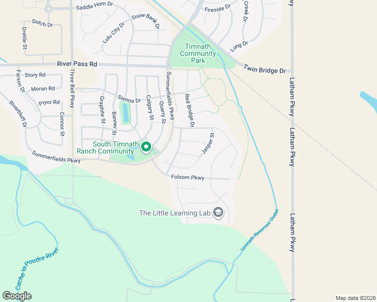 map of restaurants, bars, coffee shops, grocery stores, and more near 6746 Spring Rain Road in Timnath