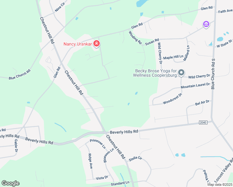 map of restaurants, bars, coffee shops, grocery stores, and more near in Coopersburg