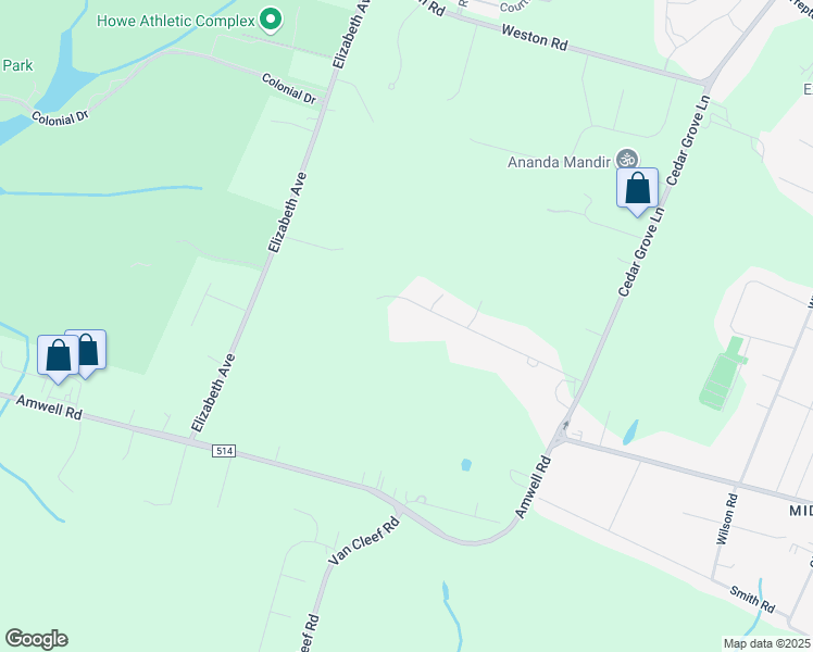map of restaurants, bars, coffee shops, grocery stores, and more near 38 Como Drive in Franklin Township