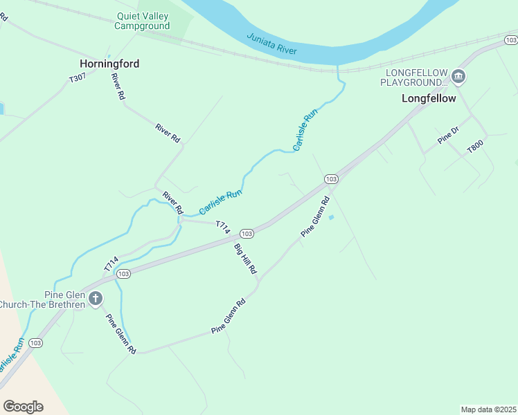 map of restaurants, bars, coffee shops, grocery stores, and more near 1823 Pennsylvania 103 in Lewistown
