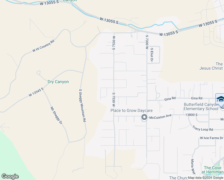 map of restaurants, bars, coffee shops, grocery stores, and more near 7537 Sage Grass Lane in Herriman