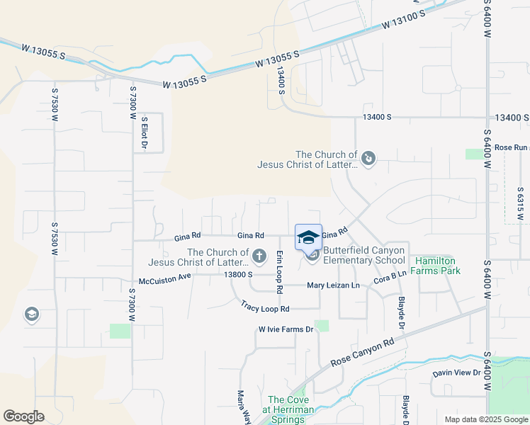 map of restaurants, bars, coffee shops, grocery stores, and more near 13668 Sedona Court in Herriman