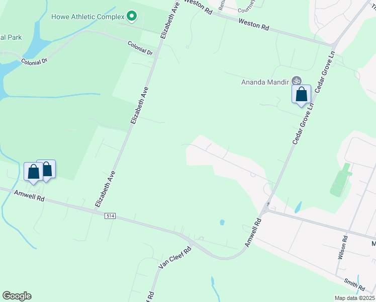 map of restaurants, bars, coffee shops, grocery stores, and more near 38 Como Drive in Franklin Township