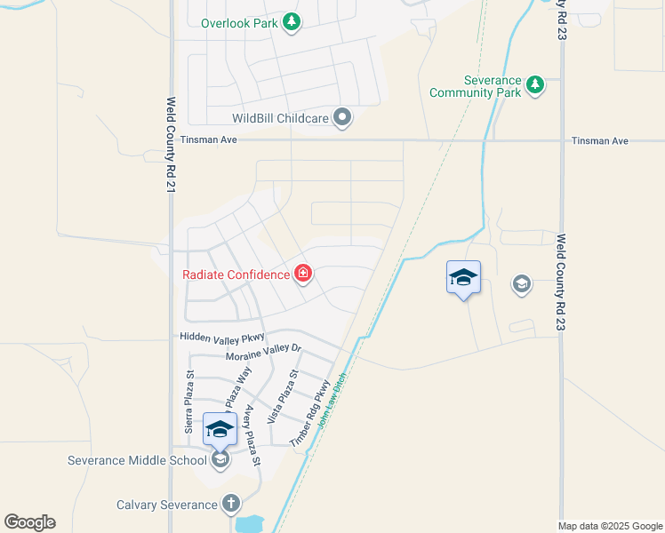 map of restaurants, bars, coffee shops, grocery stores, and more near 1232 Lily Mountain Road in Windsor