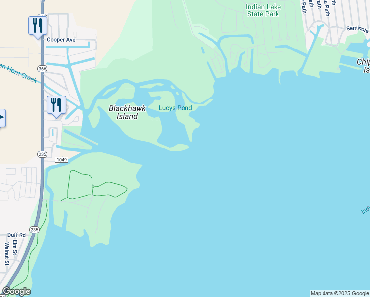 map of restaurants, bars, coffee shops, grocery stores, and more near 11089 Township Highway 281 in Lakeview