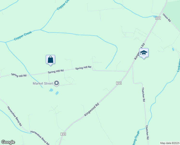 map of restaurants, bars, coffee shops, grocery stores, and more near 155 Spring Hill Road in Frenchtown