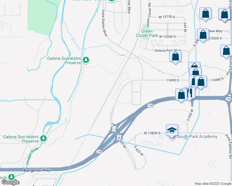 map of restaurants, bars, coffee shops, grocery stores, and more near 461 West 13490 South in Draper