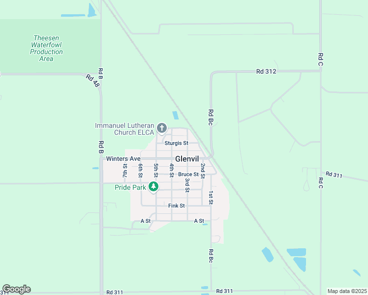 map of restaurants, bars, coffee shops, grocery stores, and more near in Glenvil