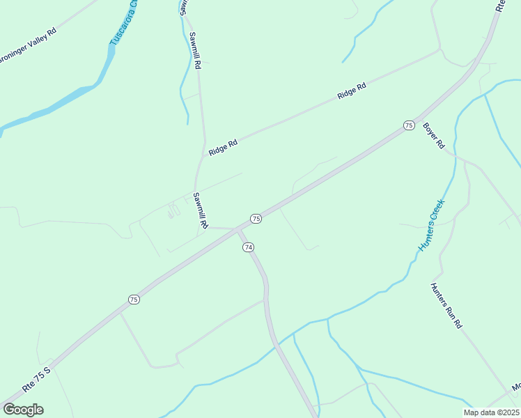 map of restaurants, bars, coffee shops, grocery stores, and more near 24227 Pennsylvania 75 in Port Royal