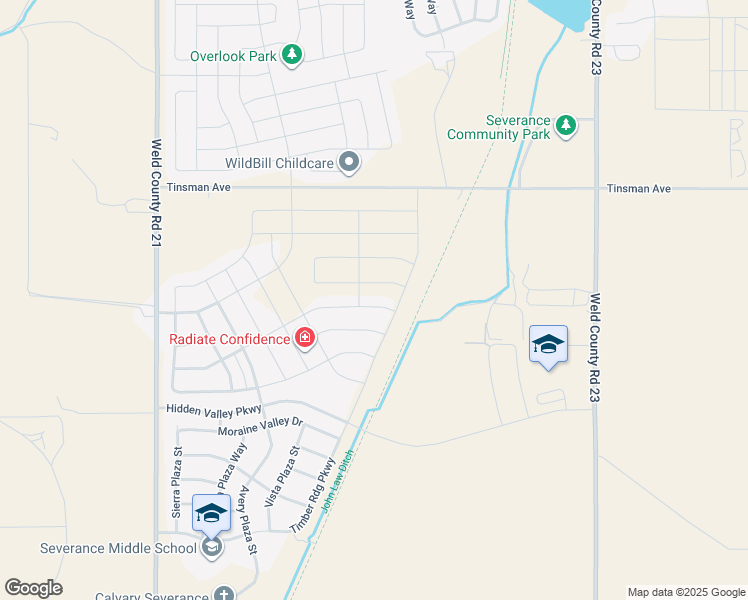 map of restaurants, bars, coffee shops, grocery stores, and more near 1276 Wild Basin Road in Severance