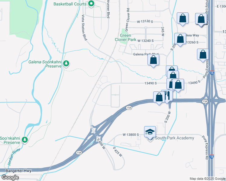 map of restaurants, bars, coffee shops, grocery stores, and more near 461 West 13490 South in Draper