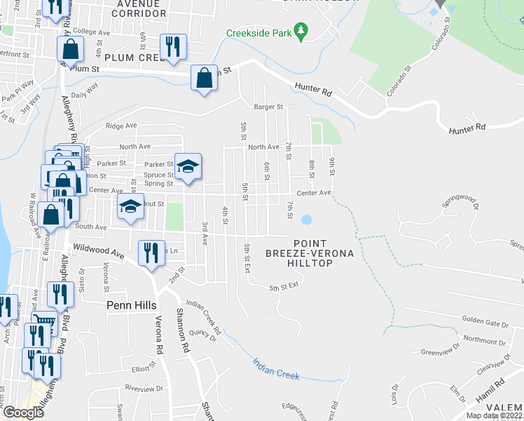 map of restaurants, bars, coffee shops, grocery stores, and more near 730 6th Street in Verona
