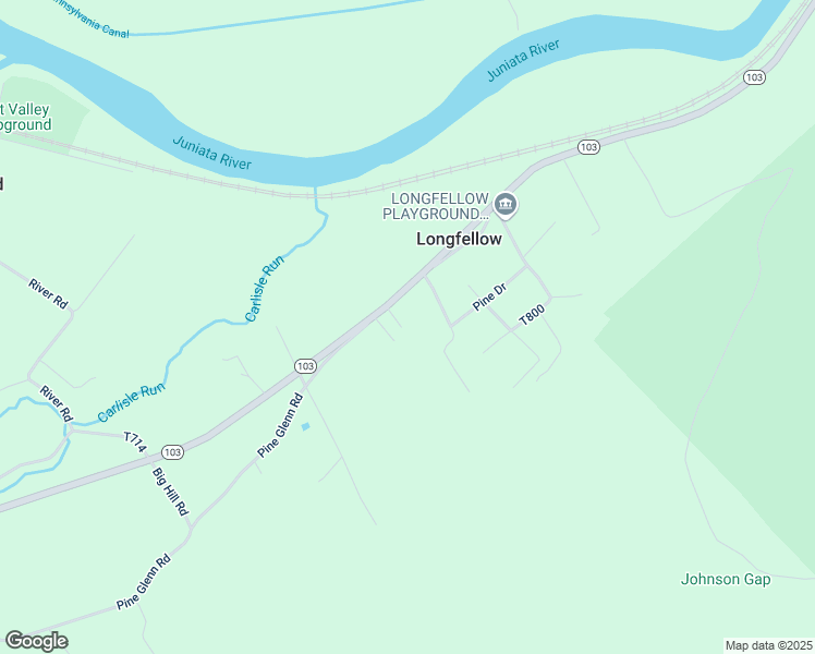 map of restaurants, bars, coffee shops, grocery stores, and more near 2048 Pennsylvania 103 in Lewistown