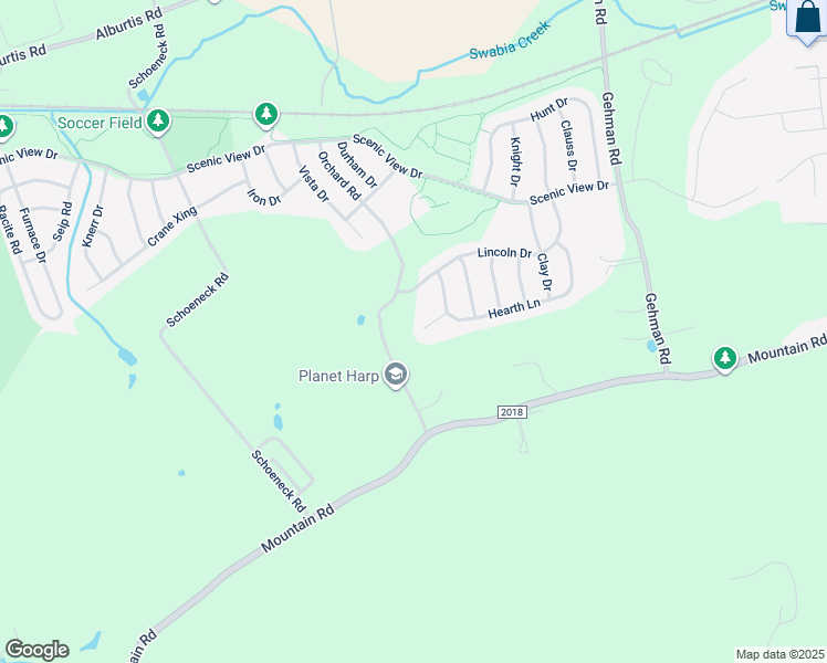 map of restaurants, bars, coffee shops, grocery stores, and more near 7219 McKee Court in Macungie