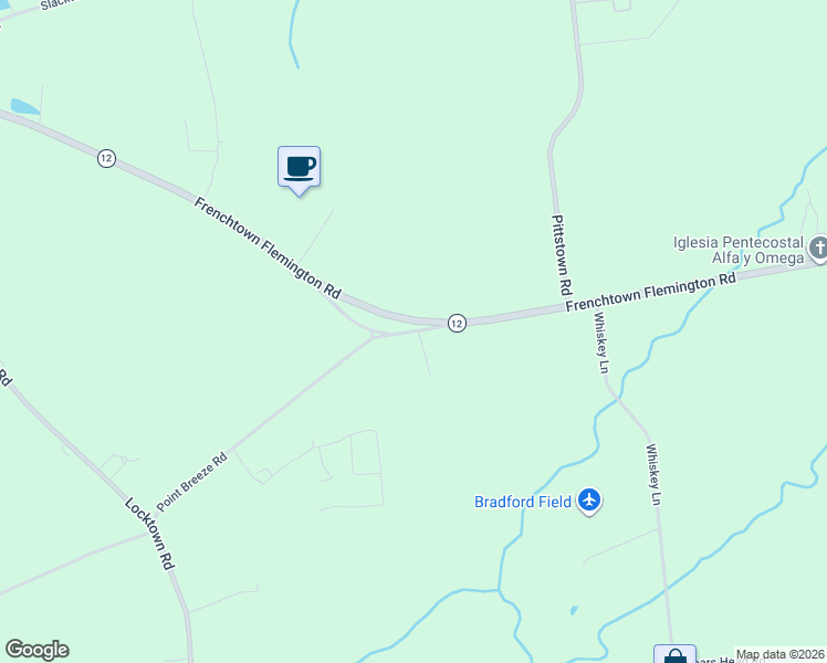 map of restaurants, bars, coffee shops, grocery stores, and more near 550 Old New Jersey 12 in Frenchtown