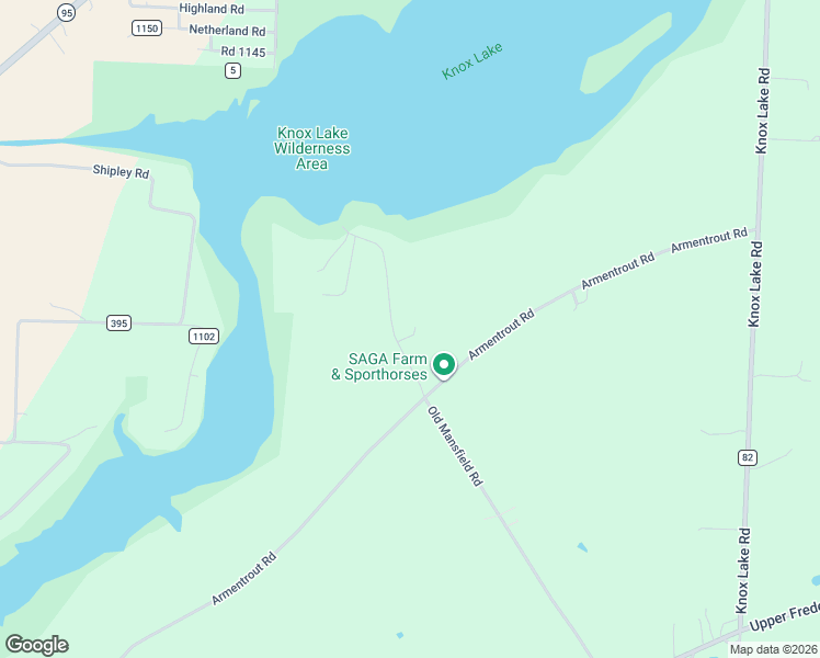 map of restaurants, bars, coffee shops, grocery stores, and more near 18658 Old Mansfield Road in Fredericktown