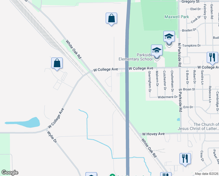 map of restaurants, bars, coffee shops, grocery stores, and more near 241 Eugene Drive in Normal