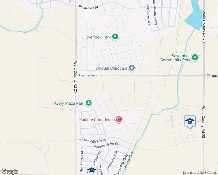 map of restaurants, bars, coffee shops, grocery stores, and more near 10000-10722 County Road 72 in Windsor