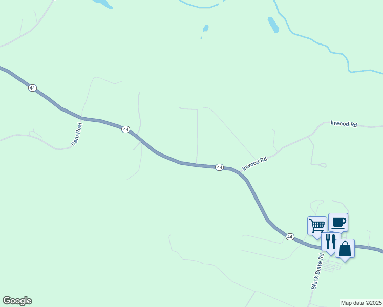 map of restaurants, bars, coffee shops, grocery stores, and more near 28170 California 44 in Shingletown
