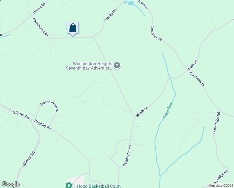 map of restaurants, bars, coffee shops, grocery stores, and more near 1668 Washington Road in Apollo