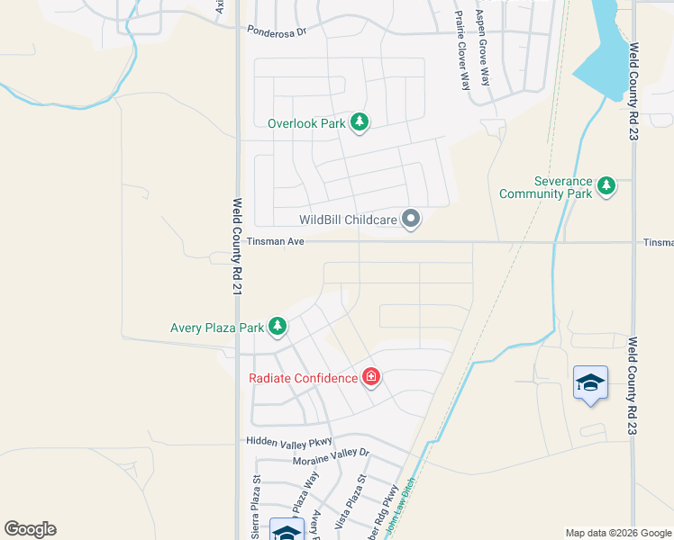 map of restaurants, bars, coffee shops, grocery stores, and more near 10000-10722 County Road 72 in Windsor