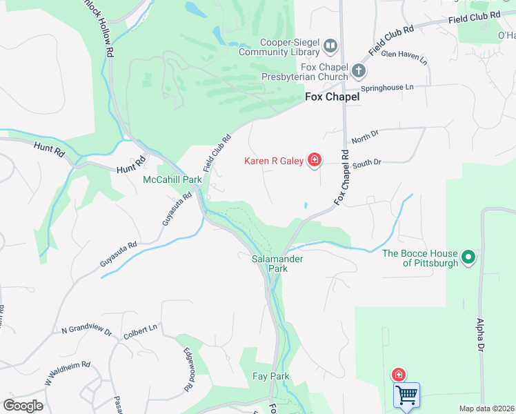 map of restaurants, bars, coffee shops, grocery stores, and more near 114 Hickory Hill Road in Pittsburgh