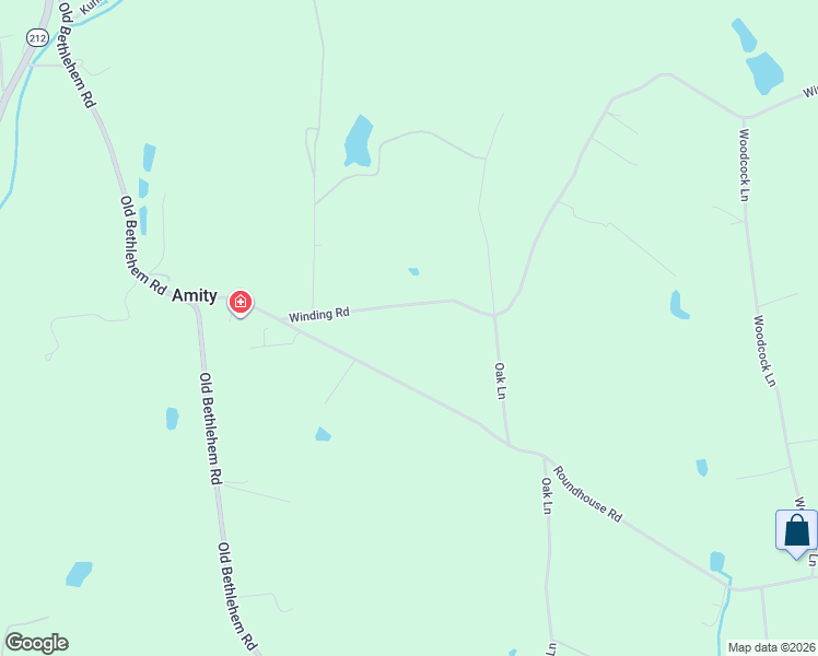 map of restaurants, bars, coffee shops, grocery stores, and more near 2405 Winding Road in Quakertown