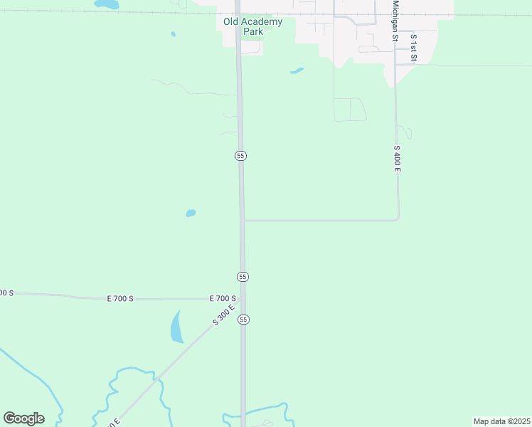 map of restaurants, bars, coffee shops, grocery stores, and more near 3607 East 675 South in Oxford