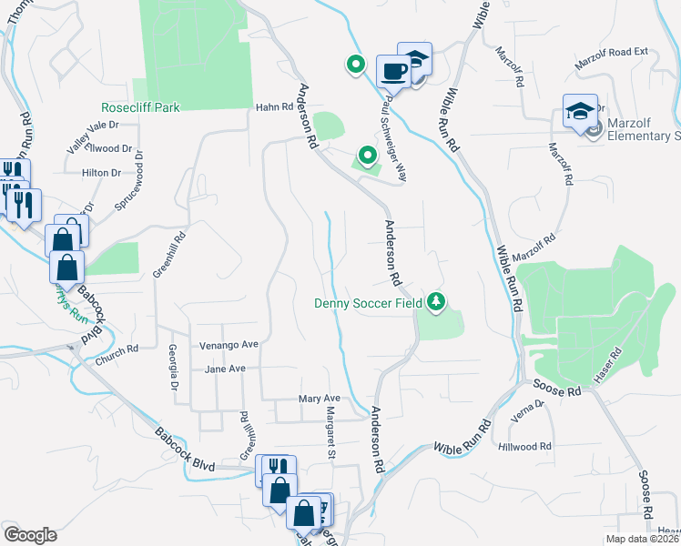 map of restaurants, bars, coffee shops, grocery stores, and more near 73 Westminster Place in Pittsburgh