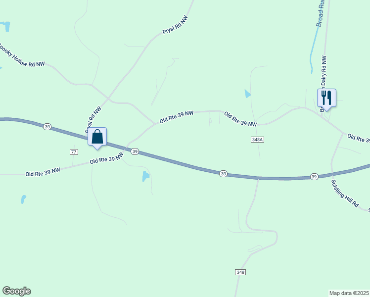 map of restaurants, bars, coffee shops, grocery stores, and more near 6700 Old Route 39 Northwest in Dover
