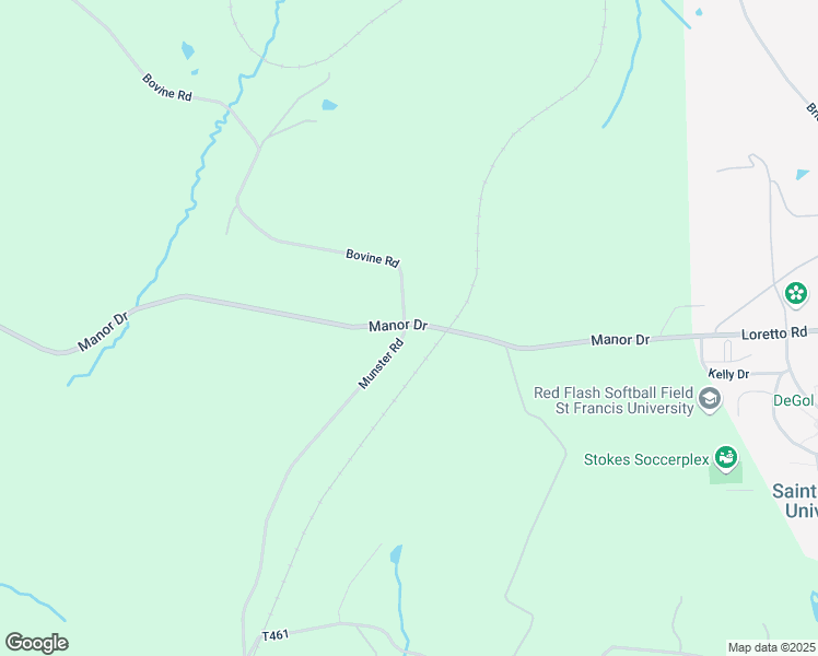 map of restaurants, bars, coffee shops, grocery stores, and more near 599 Bovine Rd in Ebensburg