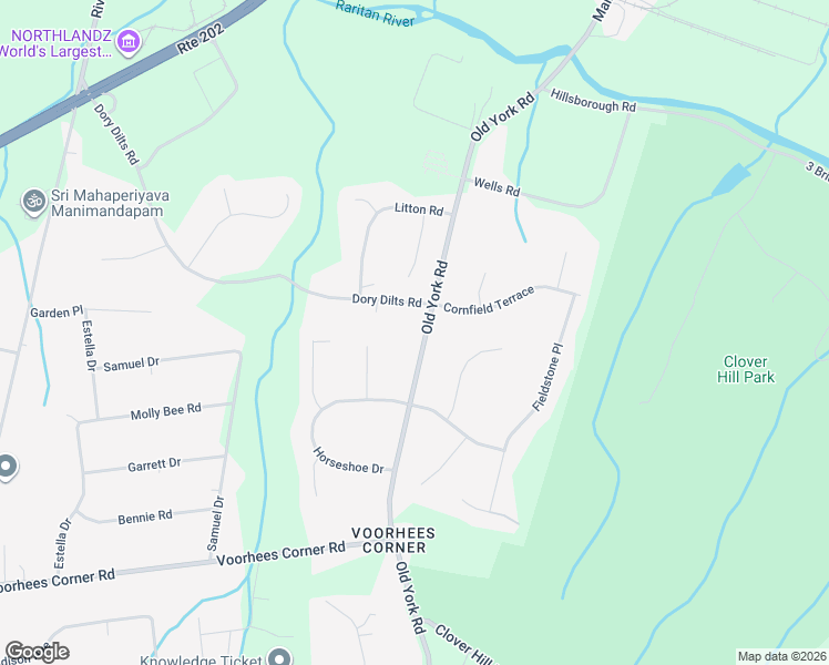 map of restaurants, bars, coffee shops, grocery stores, and more near 337 Old York Road in Flemington