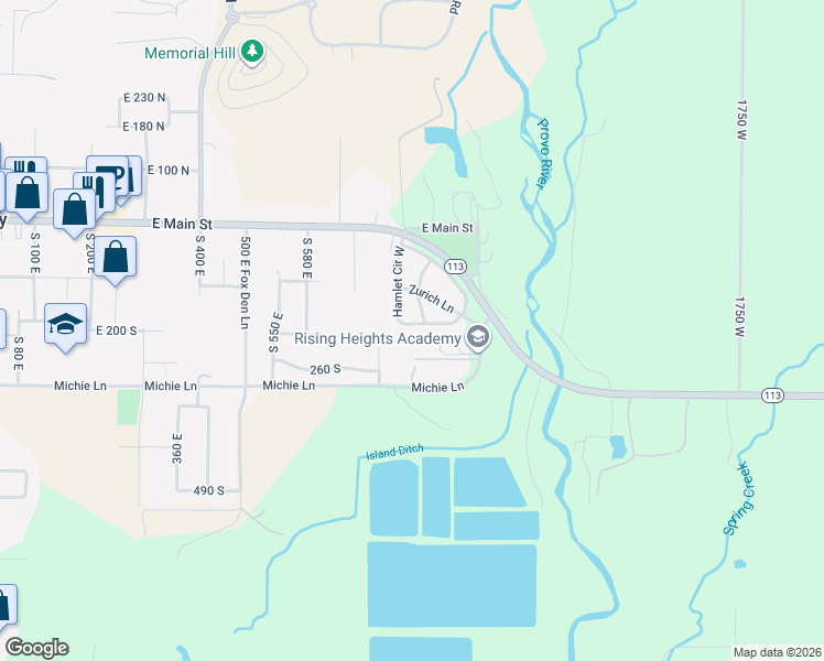 map of restaurants, bars, coffee shops, grocery stores, and more near 776 Hamlet Circle South in Midway