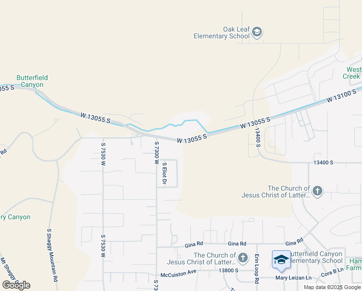 map of restaurants, bars, coffee shops, grocery stores, and more near 7211 West 13320 South in Herriman