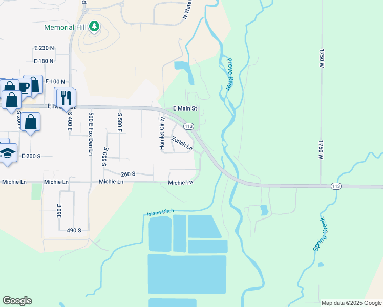 map of restaurants, bars, coffee shops, grocery stores, and more near 902 Hamlet Circle North in Midway