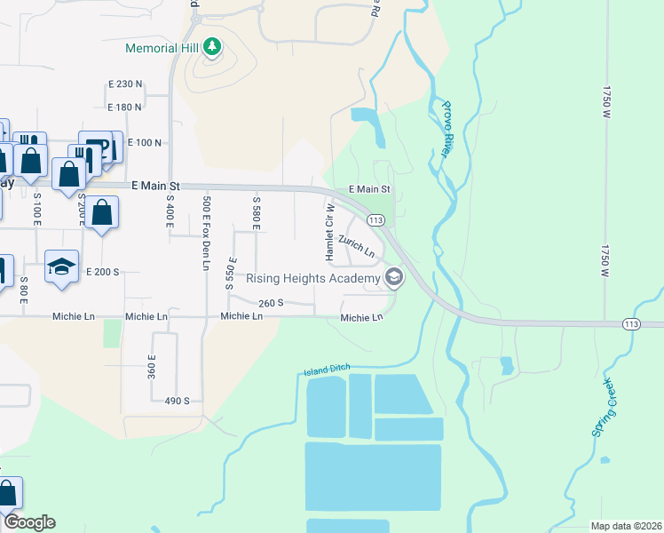 map of restaurants, bars, coffee shops, grocery stores, and more near 776 Hamlet Circle South in Midway